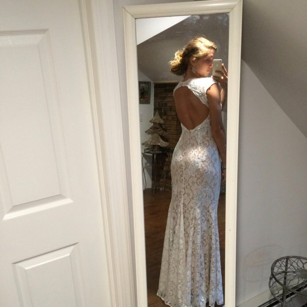 Jovani Lace Formal Dress - Picture 4 of 10